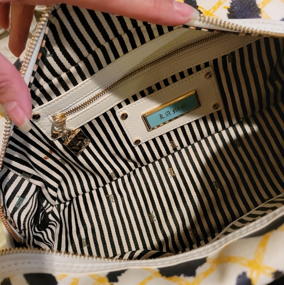 L.A.M.B. by Gwen Stefani White Leopard Handbag #397 - Picture 16 of 17